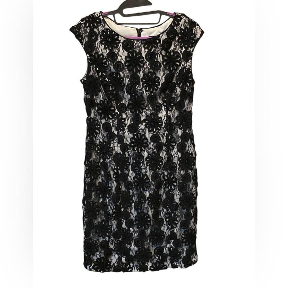Alex Evenings Black Lace Dress